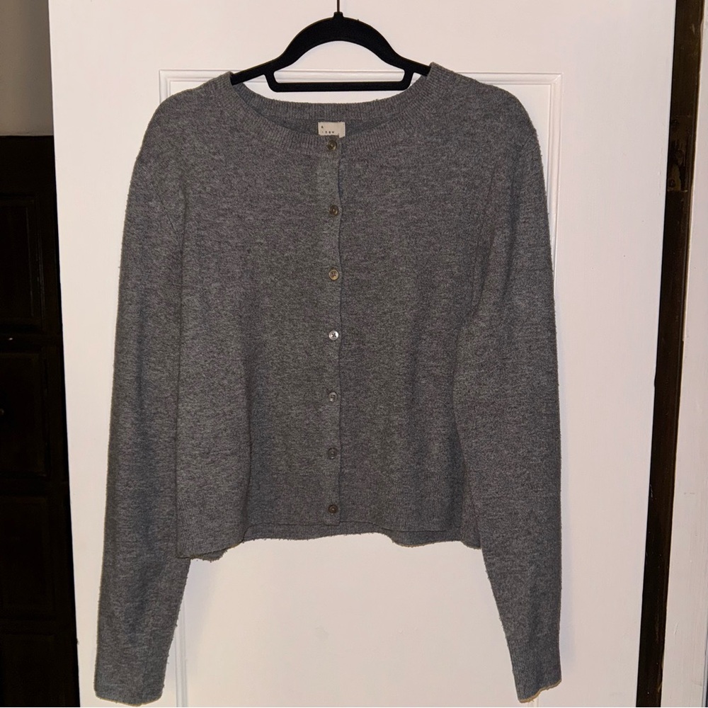 a new day Women’s Heather Gray Knit Cardigan